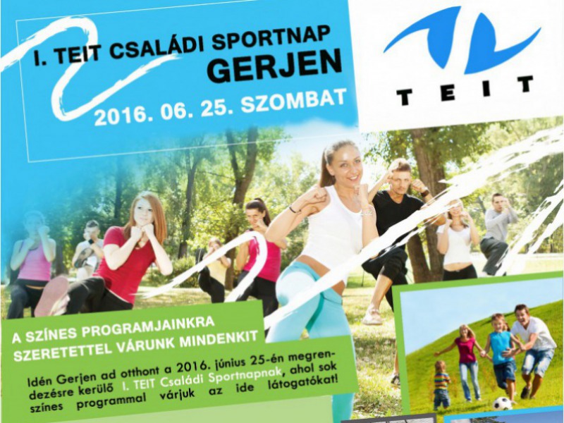 I. TEIT Családi Sportnapot rendeznek Gerjenben