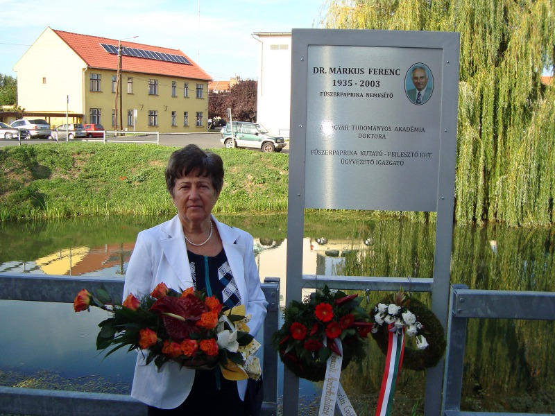 Utcát neveztek el Dr. Márkus Ferenc fűszerpaprika kutatóról