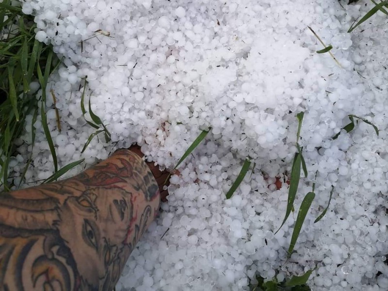 Dunapatajt elverte a viharral érkező jég – Komoly károk, jéggel vegyes eső Solttól Hajósig