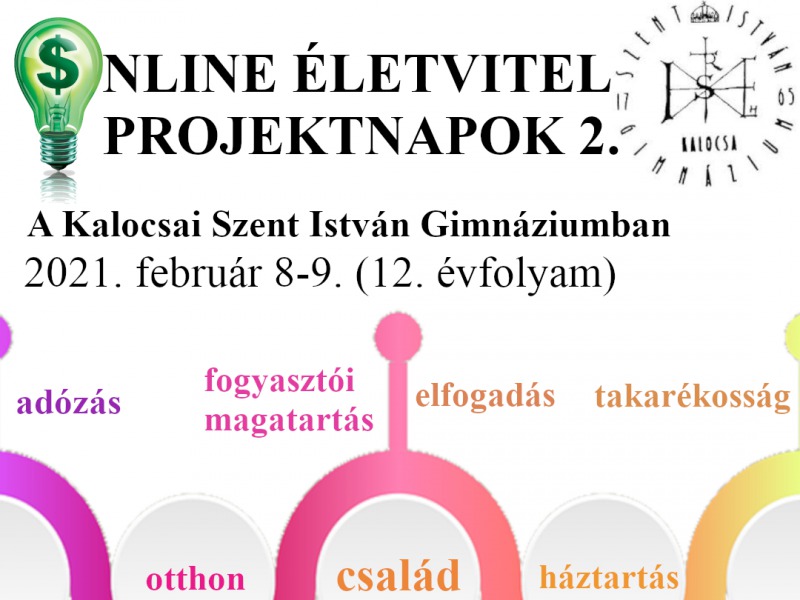 Életvitel projektnapok a Szent István Gimnáziumban