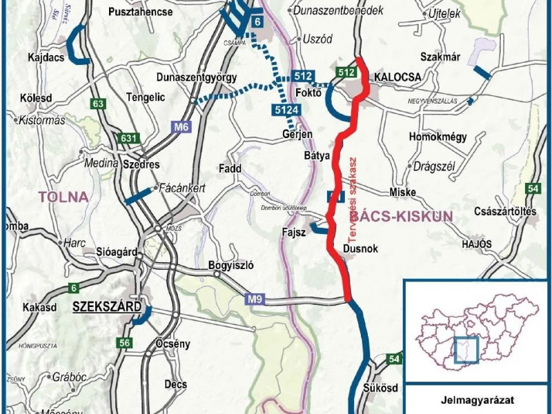 Indul az 51-es főút Kalocsa és Dusnok közti szakaszának felújítása – A pályázat határideje: február 16.