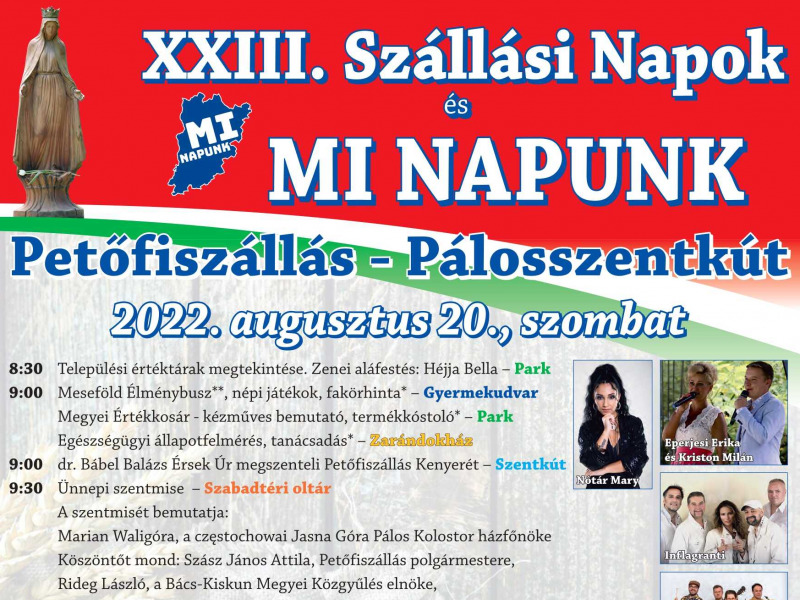 XXIII. Szállási Napok és MI NAPUNK