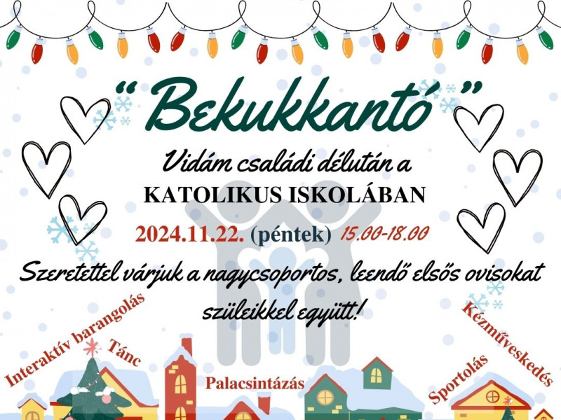 Bekukkantó – Vidám családi délután a Katolikus iskolában