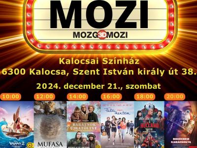 Szombaton újra Kalocsára érkezik a Mozgó Mozi! - Hat film pereg majd a tizenkét órás mozimaratonon