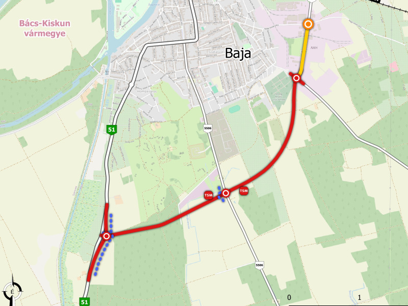 Megkezdődött a bajai elkerülő út építése